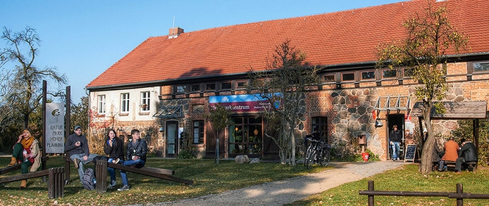 Gebäude des Naturparkzentrums Hoher Fläming in Raben